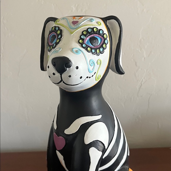 🎃Day of the Dead Fia De Los Muertos Colorful Skeleton Dog Figurine Halloween🎃 - Picture 9 of 11